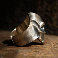 Bague viking ajustable \"Casque Roi Harald\"