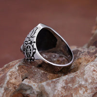 Bague Viking Ancre de Drakkar