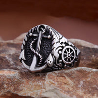 Bague Viking Ancre de Drakkar