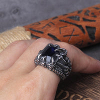 Bague viking \"Anneau des Quatre Feux du Dragon\"