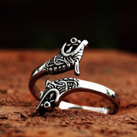 Bague Viking \"Bague de la Fraternité du Loup\"