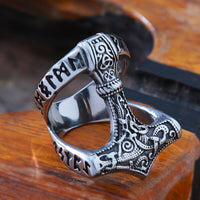 Bague Viking \"Cercle de Mjölnir\"