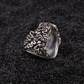 Bague Viking en Argent Sterling 925 - Effeuillement Vegvisir