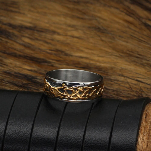 bague Bague Viking - L'Age d'Or de Jörmungandr - Odins Hall