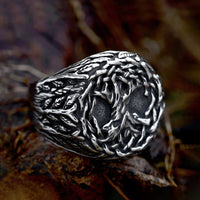 Bague Viking  l'arbre de vie Yggdrasil