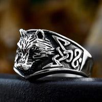 Bague viking la terreur Fenrir