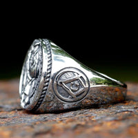 Bague viking  \"On triomphe toujours\"