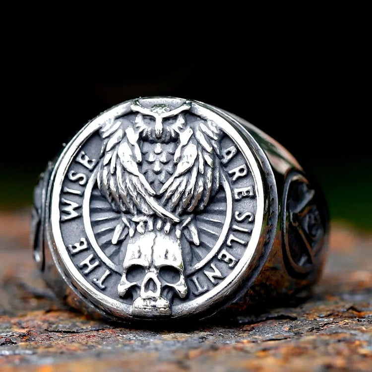 Bague viking  \"On triomphe toujours\"