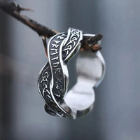 Bague viking rune distordue