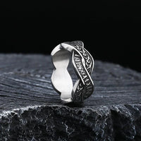 Bague viking rune distordue