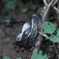 Bague viking rune distordue