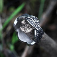 Bague viking rune distordue