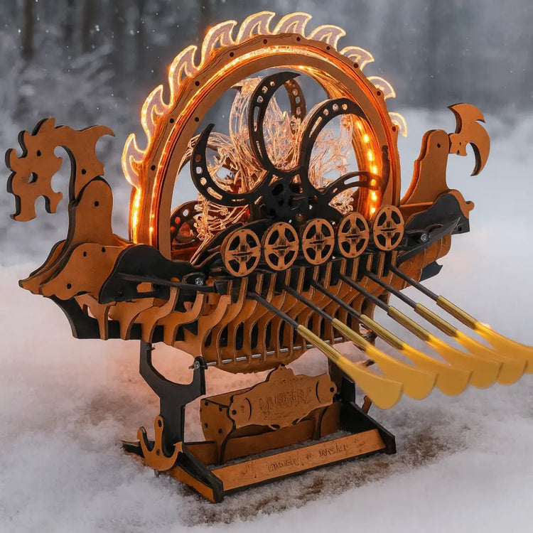 Bateau viking - Puzzle mécanique