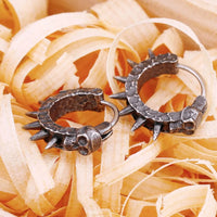 Boucles d'oreilles tête de mort viking