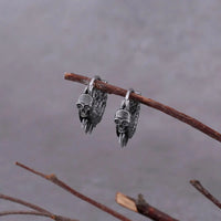 Boucles d'oreilles tête de mort viking