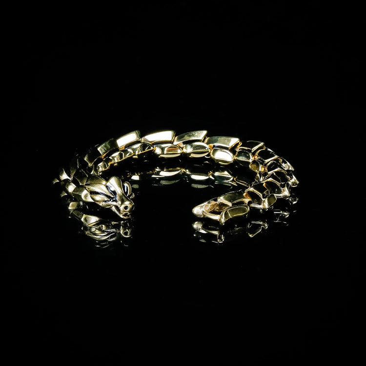 Bracelet du serpent \"Colère de Jörmungand\" - Or