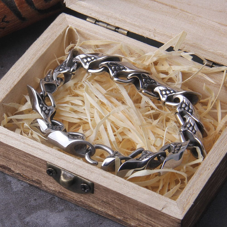 Bracelet Viking "Bracelet de la Puissance de Nidhogg"