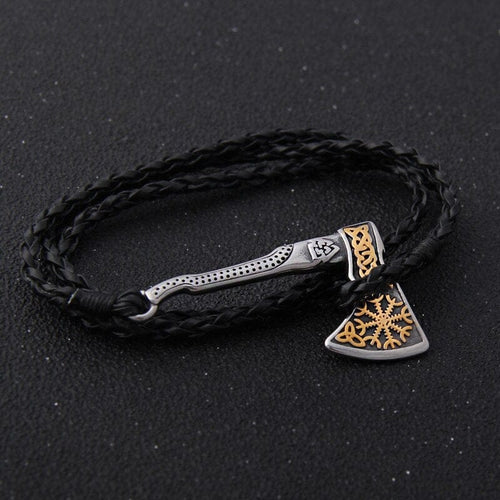 Bracelet Bracelet Viking - Hache Du Vagabond Doré - Odins Hall