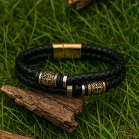 Bracelet viking tressé \"Agilité du guerrier\"