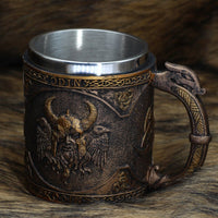 Chope Viking \"Tankard des Yeux d'Odin\"