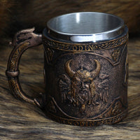 Chope Viking \"Tankard des Yeux d'Odin\"