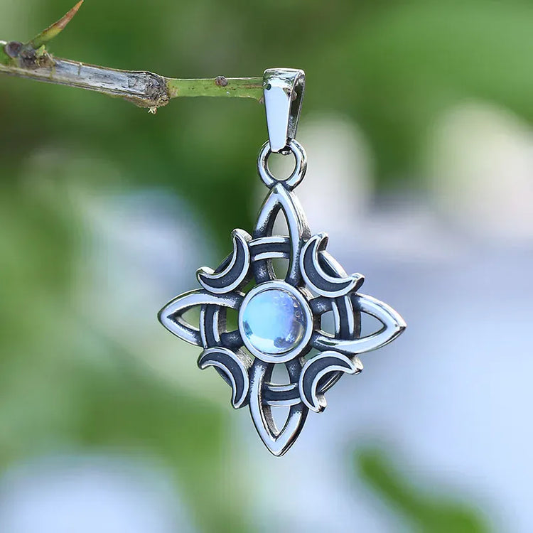 Collier \"Garde la lumière\" avec pierre de lune