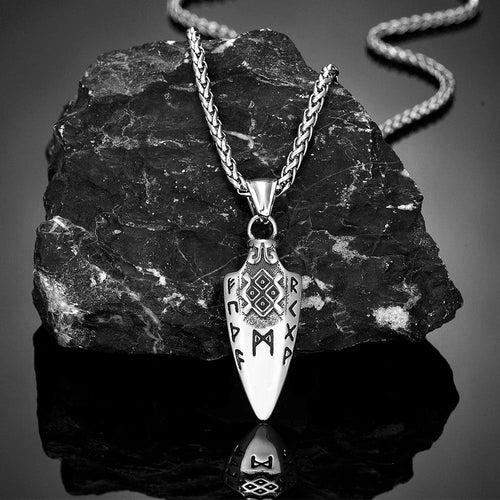 Collier lance runique Steel Chain / 60CM - Odins Hall