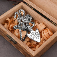 Collier tête de lance Fenrir