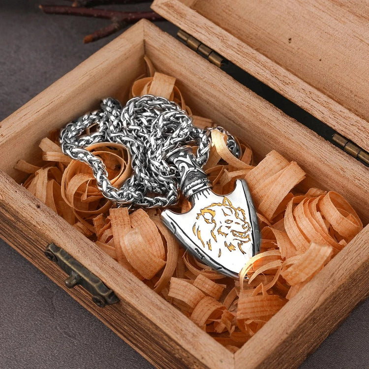 Collier tête de lance Fenrir
