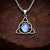 Collier nordique Collier Triquetra "Talisman de Féminité" avec pierre de lune - Odins Hall