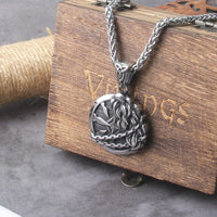 Collier Viking \"Collier du Bouclier Fourrure de Fenrir\"