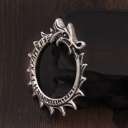 collier Collier Viking en Argent Sterling 925 - Rune d'Ouroboros - Odins Hall