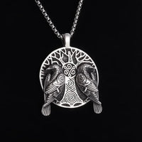 Collier viking Hugin et Munin