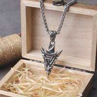 Collier Viking \"Lance d'Odin Collier Valknut\"