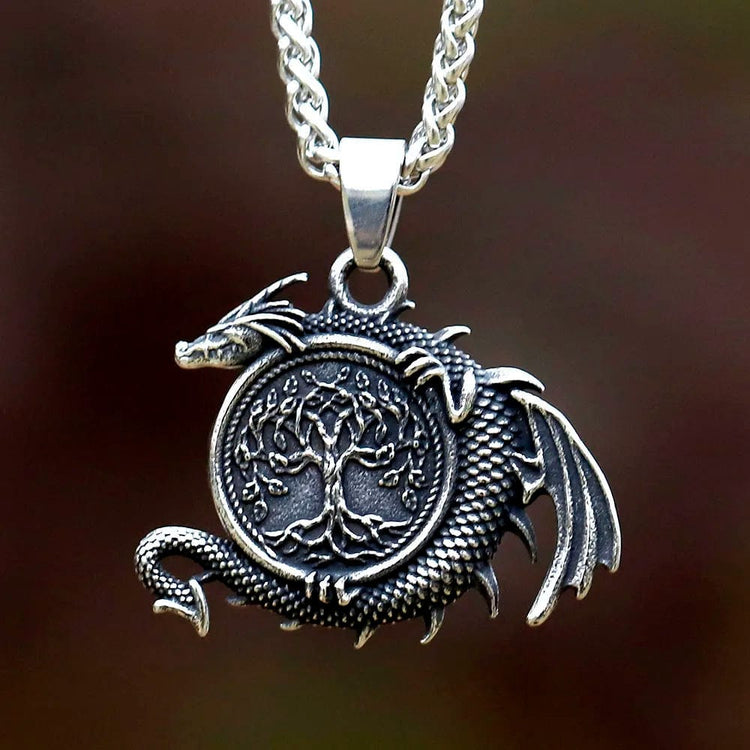 Collier viking le protecteur d'Yggdrasil