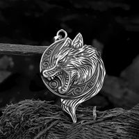 Collier viking le rugissement du grand Fenrir