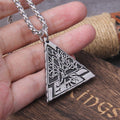 Collier Viking "Lien des Mondes: Pendentif Yggdrasil Valknut"