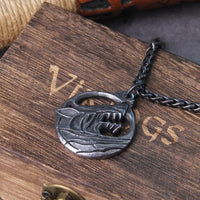 Collier Viking \"Pendentif de l'indomptable Fenrir\"