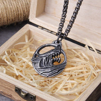 Collier Viking \"Pendentif de l'indomptable Fenrir\"