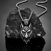 Collier viking tête de loup - Fenrir