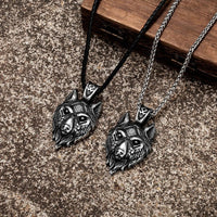 Collier viking tête de loup - Fenrir