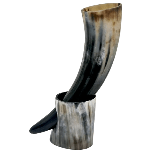 Corne De Guerre Viking En Corne De Bœuf Authentique - Trompette De Combat 16 Pouces, Artisanale, Neuve