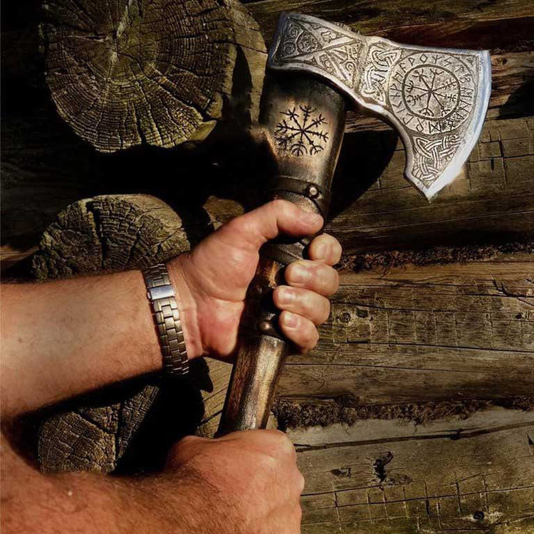 Hache Guerrière Viking - "Ombre des Dieux"