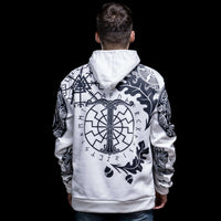 Hoodie Viking \"Hoodie Énigme Runique et Vegvisir\"