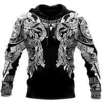 Hoodie VIking \"Nouvelles visions d' Huginn et Muninn\"