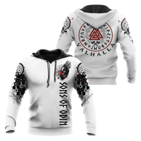 Hoodie Viking \"Rune Valknut Chemin vers le Valhalla\"