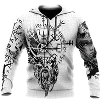 Hoodie Viking \"Vegvisir Géant - Compass de la Vie\"