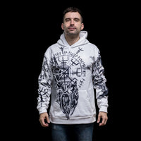 Hoodie Viking \"Vegvisir Géant - Compass de la Vie\"