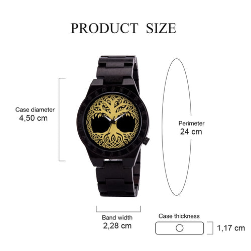 Accessoire Montre en Bois - Yggdrasil - Odins Hall