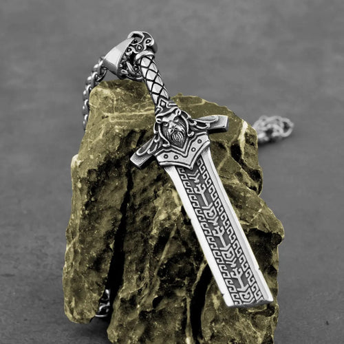 Pendentif Viking - Épée des Conquérants Nordiques pendants and chain - Odins Hall